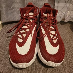 Nike Zoom Air Rize Team Basketball Shoes LIFE Red and White